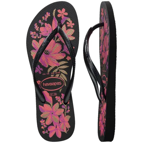 Chinelo Havaianas Slim Organic Floral Feminino