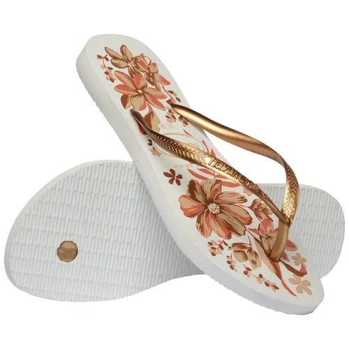 Chinelo Havaianas Slim Organic Floral Feminino