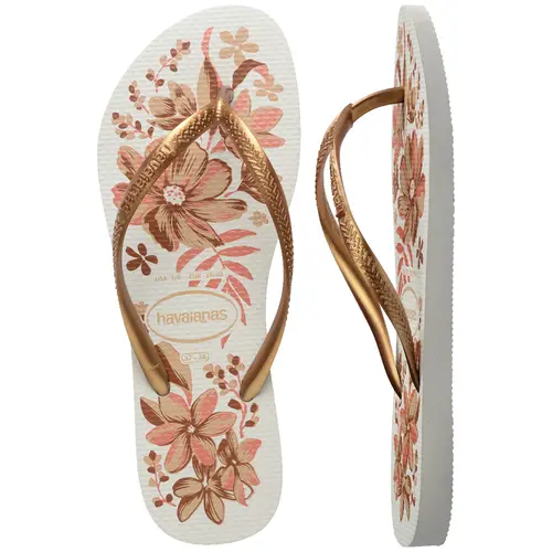 Chinelo Havaianas Slim Organic Floral Feminino