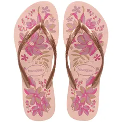 Chinelo Havaianas Slim Organic Floral Feminino