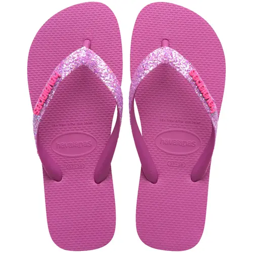 Chinelo Havaianas Top Glitter Neon Feminino