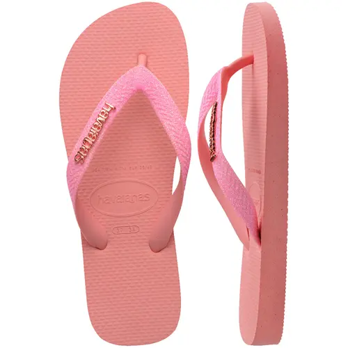 Chinelo Havaianas Top Glitter Neon Feminino