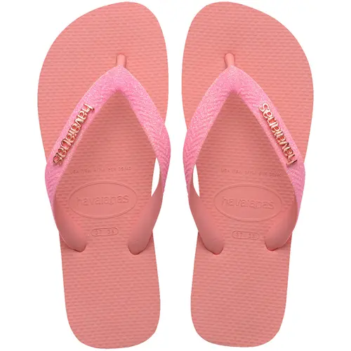 Chinelo Havaianas Top Glitter Neon Feminino