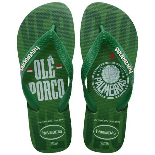 Chinelo Havaianas Top Times Palmeiras Alviverde