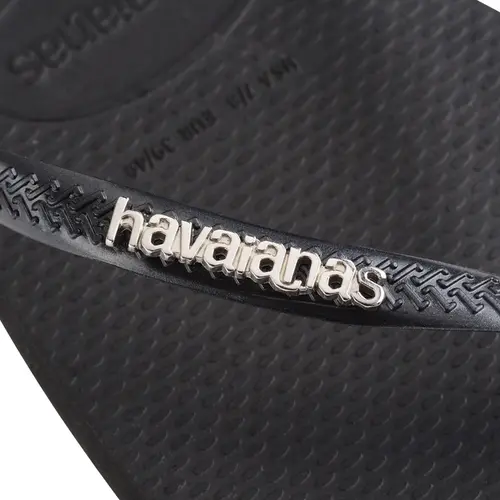SANDALIA HAVAIANAS SLIM SQUARE LOGO METALLIC
