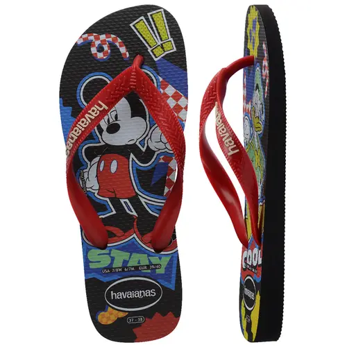 Sandália Havaianas Disney Classics Unissex Original Estampas Stitch e Mickey