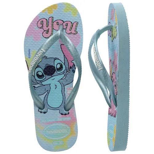Havaianas Kids Slim Disney Stitch Chinelo Infantil Menina Original