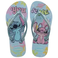 Havaianas Kids Slim Disney Stitch Chinelo Infantil Menina Original