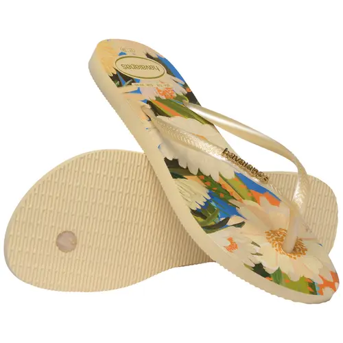 Chinelo Feminino Havaianas Slim Tropical Flores Original