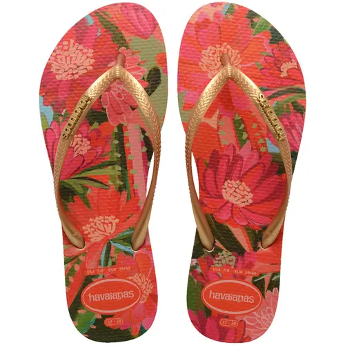 Chinelo Feminino Havaianas Slim Tropical Flores Original