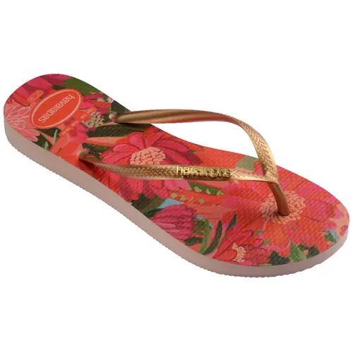 Chinelo Feminino Havaianas Slim Tropical Flores Original
