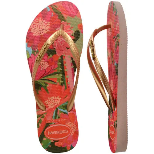 Chinelo Feminino Havaianas Slim Tropical Flores Original