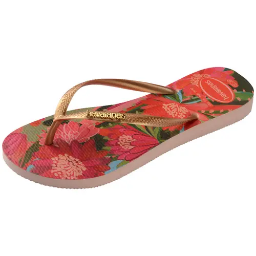 Chinelo Feminino Havaianas Slim Tropical Flores Original