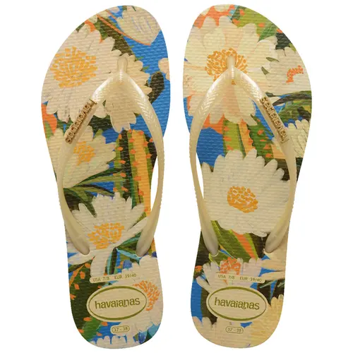 Chinelo Feminino Havaianas Slim Tropical Flores Original