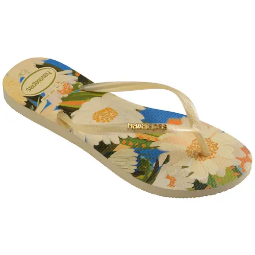 Chinelo Feminino Havaianas Slim Tropical Flores Original