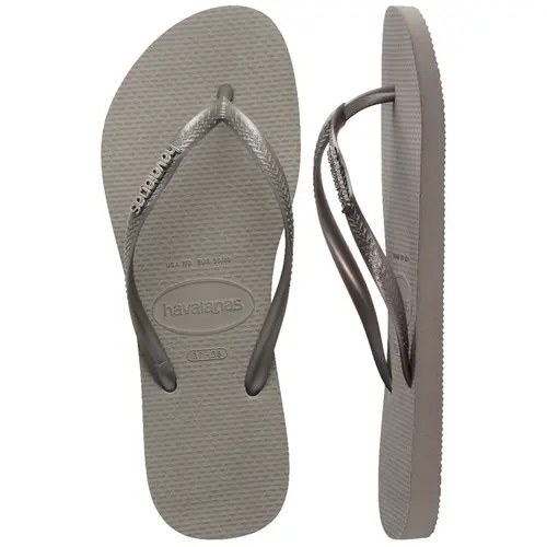 Chinelo Havaianas Slim Logo Metallic Feminino Confortável e Estiloso