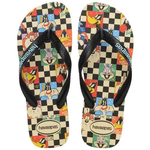 Chinelo Havaianas Top Warner Classics Unissex Estampado Confortável