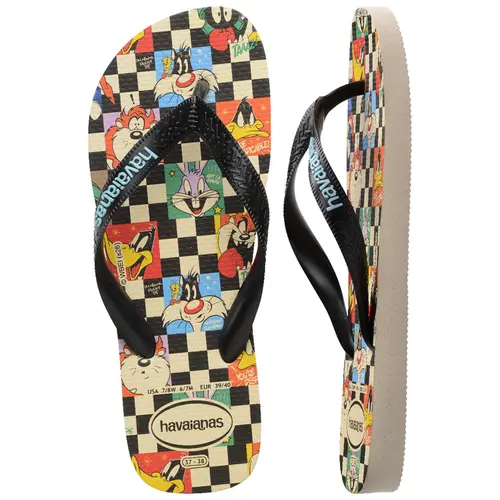 Chinelo Havaianas Top Warner Classics Unissex Estampado Confortável